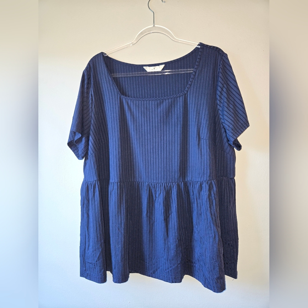 Chic Navy Blue Blouse for Women